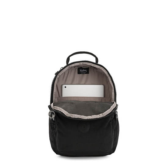 Kipling Seoul Small Tablet Backpacks Black Noir | CA 1617LI